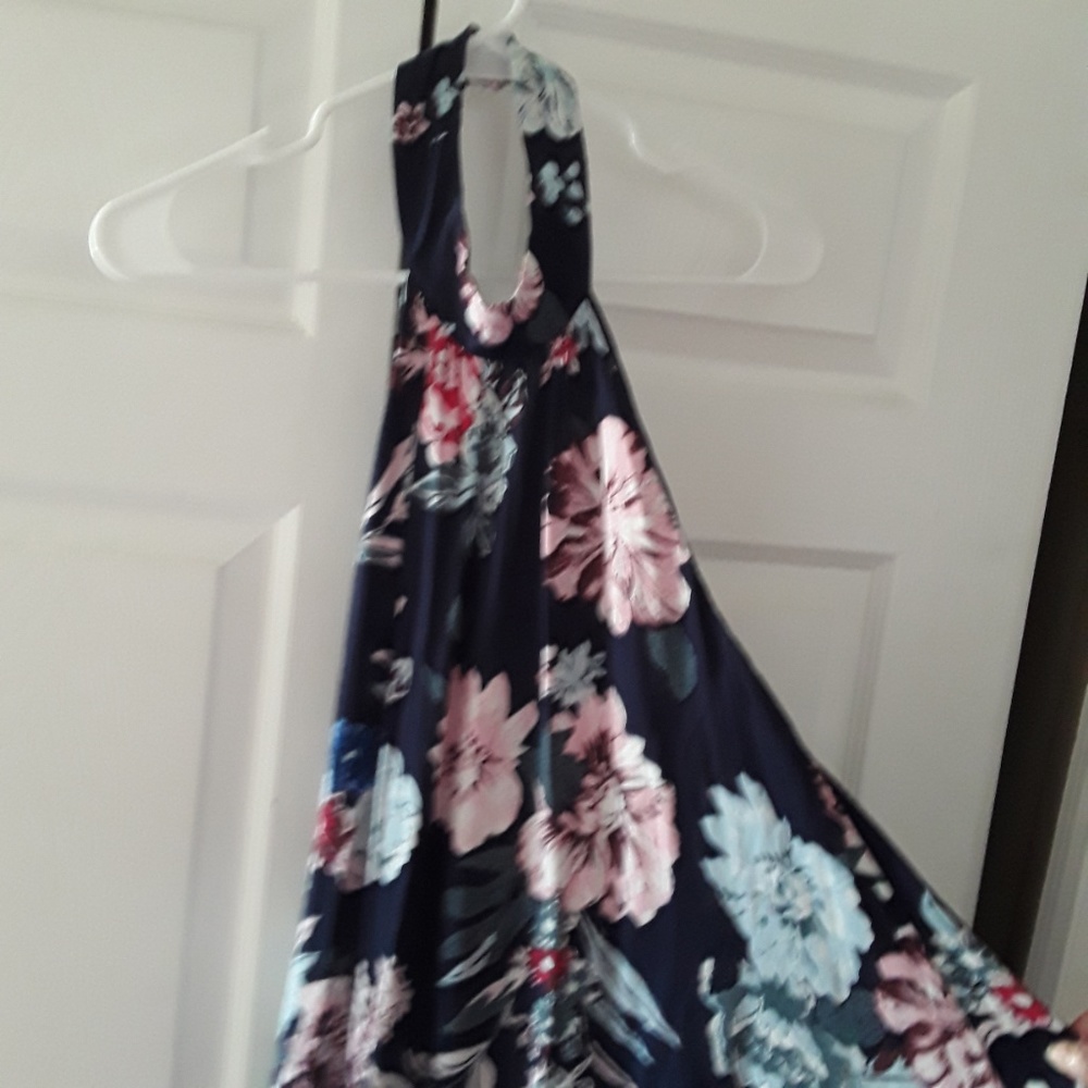 Mink Pink Halter Sundress Longer Back Medium